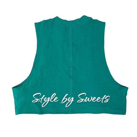 Lululemon All Yours Crop Tank Top Maldives Green SIZE 0 NWT - Picture 5 of 8